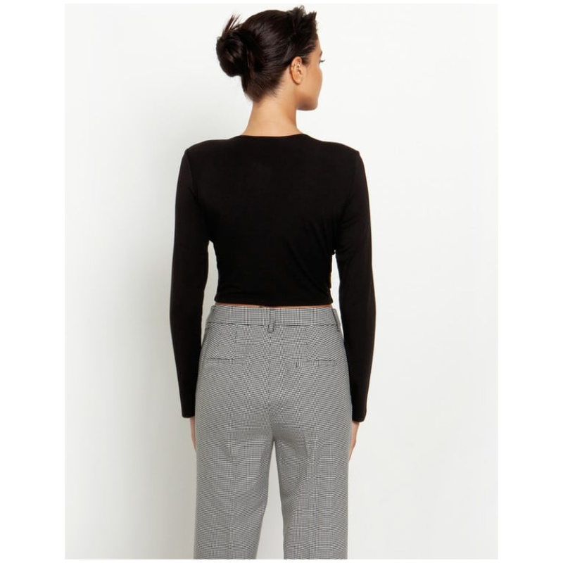 TOI&MOI Cropped top με κόμπο